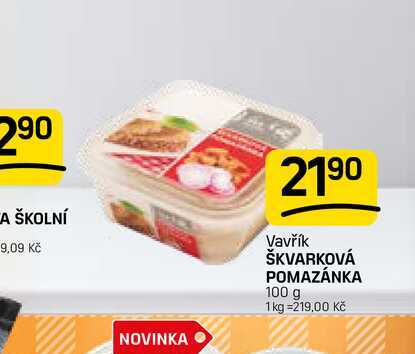 Škvarková pomazánka 100g