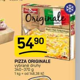 PIZZA ORIGINALE vybrané druhy 340-370 g