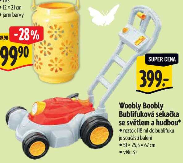Woobly Boobly Bublifuková sekačka se světlem a hudbou*