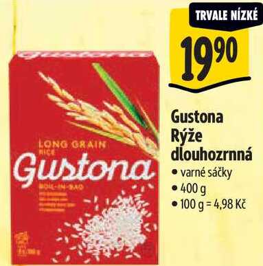 Gustona Rýže dlouhozrnná, 400 g