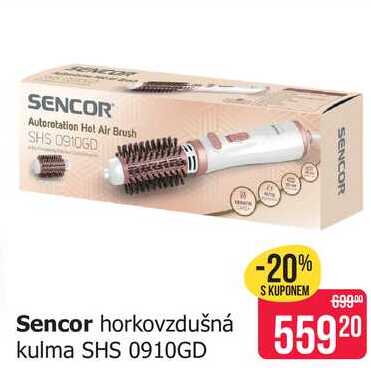 Sencor horkovzdušná kulma SHS 0910GD