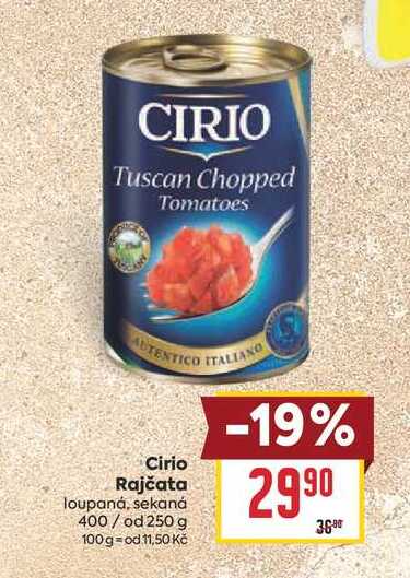 Cirio Rajčata loupaná, sekaná 400/ od 250 g