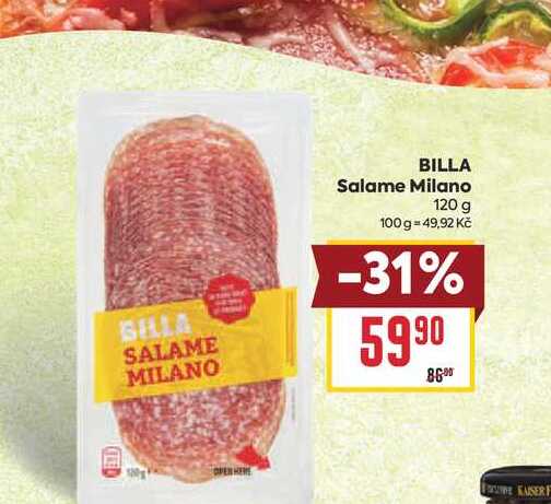 BILLA Salame Milano 120 g