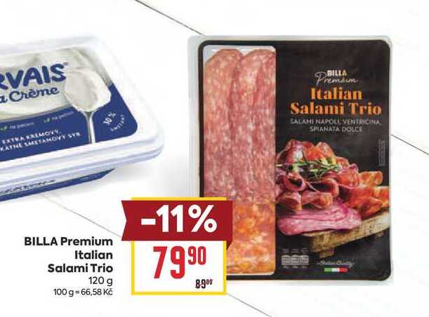 BILLA Premium Italian Salami Trio 120g