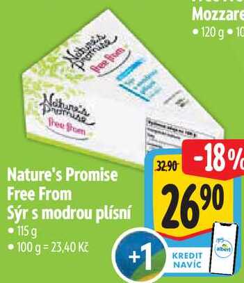 Nature's Promise Free From Sýr s modrou plísní, 115 g