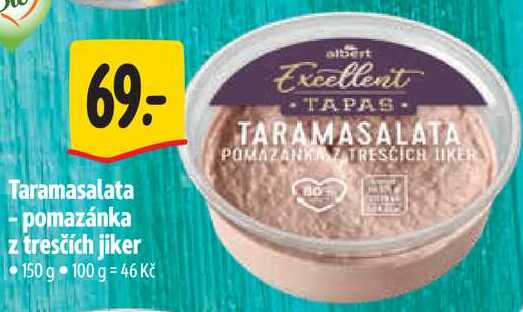 Taramasalata - pomazánka z tresčích jiker, 150 g