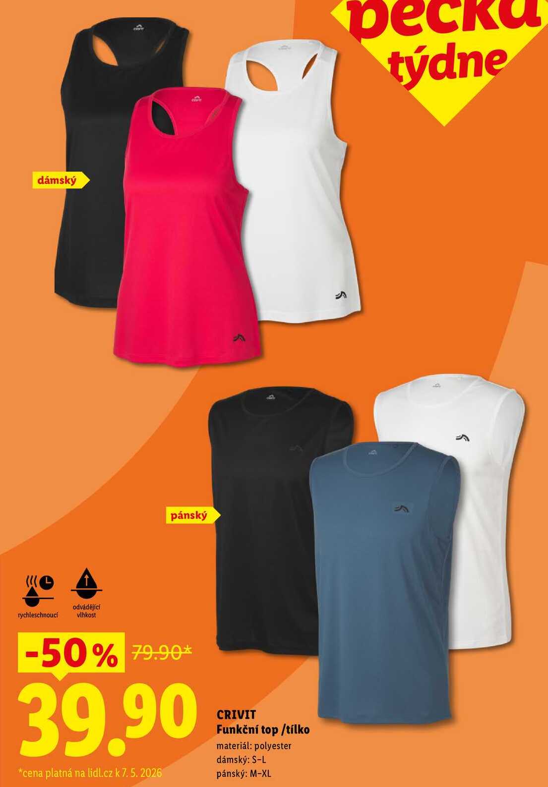 CRIVIT Funkční top/tílko