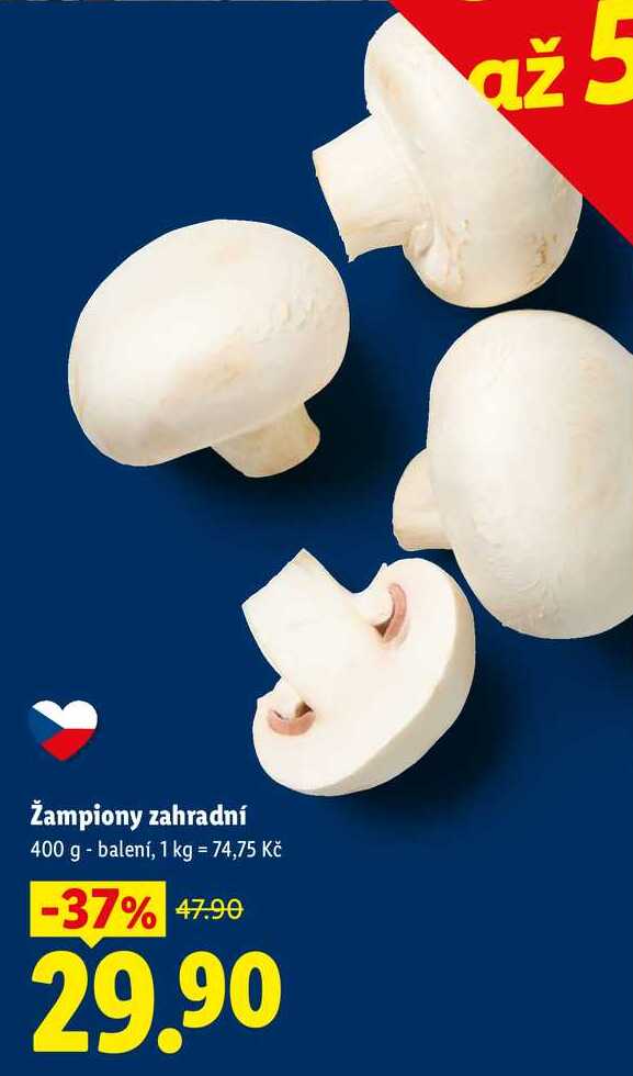 Žampiony zahradní, 400 g