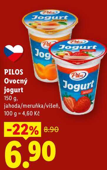 PILOS Ovocný jogurt, 150 g