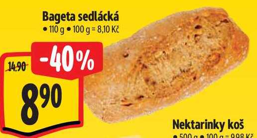  Bageta sedlácká, 110 g