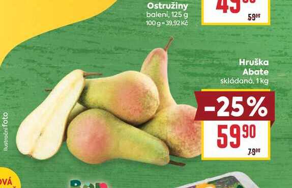 Hruška Abate skládaná, 1kg