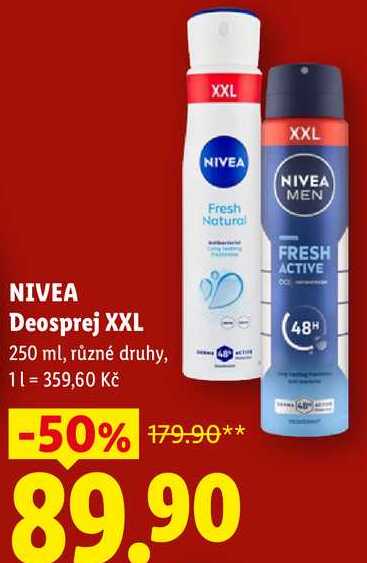 NIVEA Deosprej XXL, 250 ml