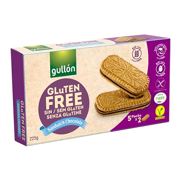 Gullón Sandwich Chocolate - Sušenky bez lepku plněné čokoládovým krémem