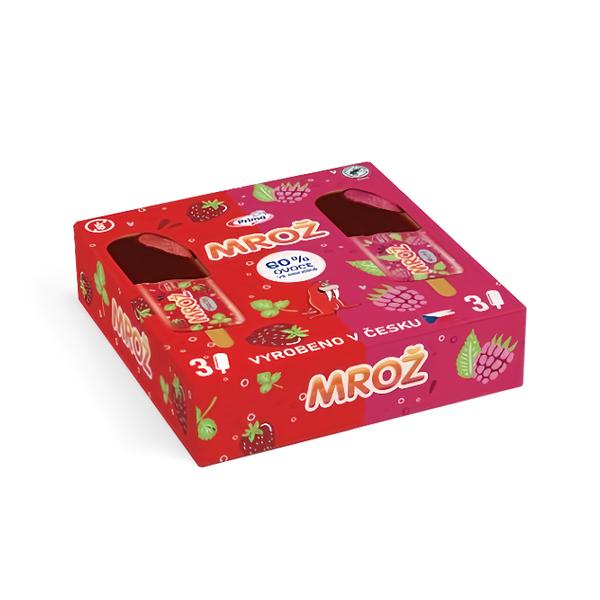 Mrož jahoda, malina multipack 6x50ml