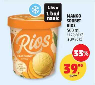 MANGO SORBET RIOS, 500 ml