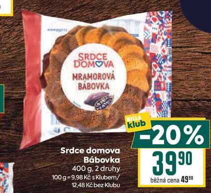Srdce domova Bábovka 400 g