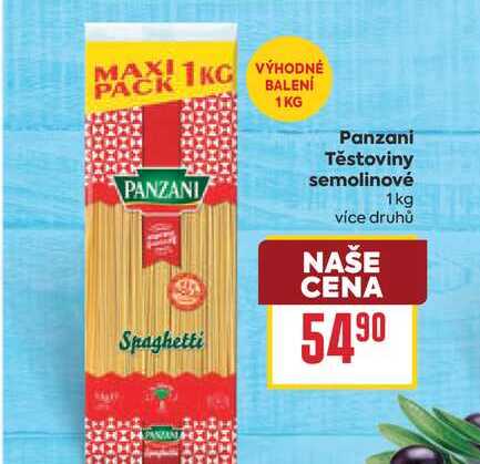 Panzani Těstoviny semolinové 1kg