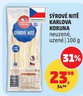 SÝROVÉ NITĚ KARLOVA KORUNA, 100 g