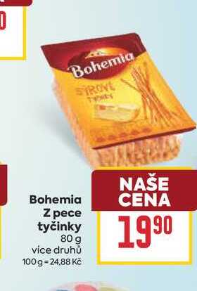 Bohemia Z pece tyčinky 80 g