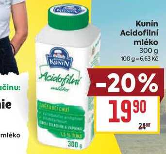 Kunin Acidofilní mléko 300 g