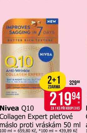NIVEA Q10 Collagen Expert pleťové máslo proti vráskám 50 ml