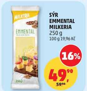 SÝR EMMENTAL MILKERIA, 250 g 