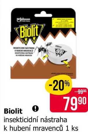 Biolit insekticidní nástraha k hubení mravenců 1 ks 