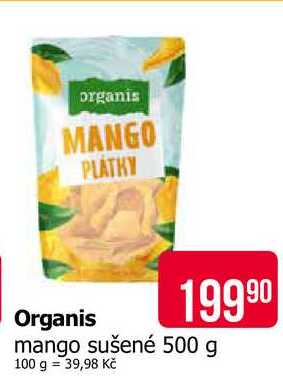 Organis mango sušené 500 g