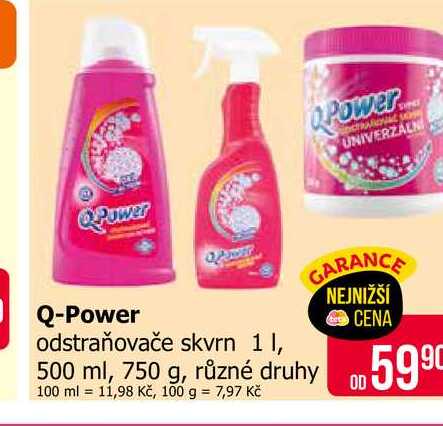 Q-Power odstraňovače skvrn 1 I