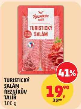 TURISTICKÝ SALÁM ŘEZNÍKŮV TALÍŘ, 100 g  