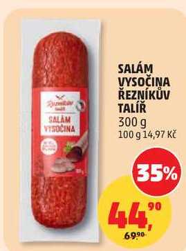 SALÁM VYSOČINA ŘEZNÍKŮV TALÍŘ, 300 g