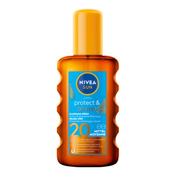 Nivea Sun Protect & bronze Olej na opalování OF 20