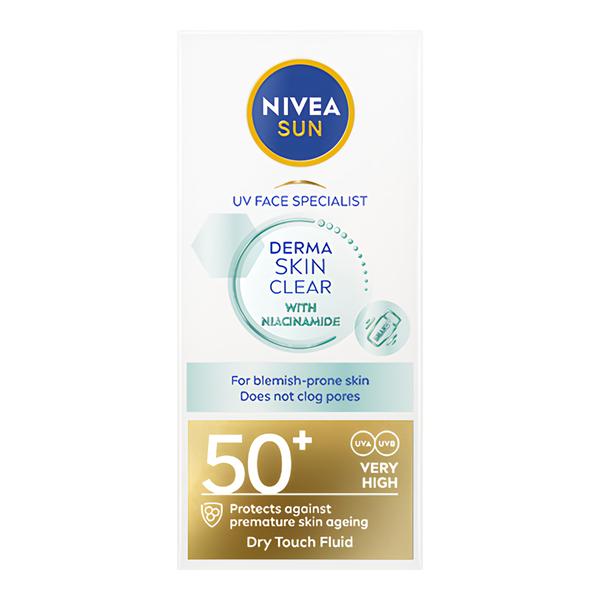 Nivea SUN Derma Skin Care pleťový krém na opalování OF50