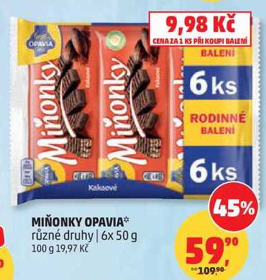 MIŇONKY OPAVIA*, 6x50 g