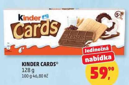 KINDER CARDS, 128 g