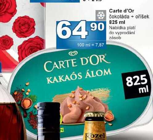 Carte d'Or čokoláda + oříšek 825 ml 