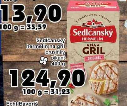 Sedlčanský hermelín na gril 400g