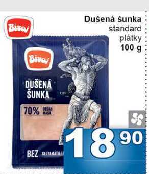 Dušená šunka standard plátky 100 g 