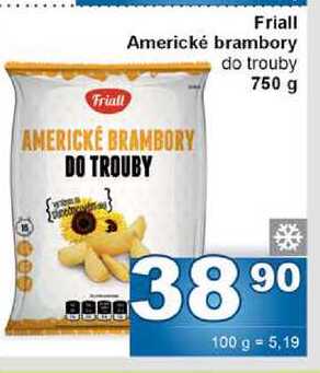 Friall Americké brambory do trouby 750 g