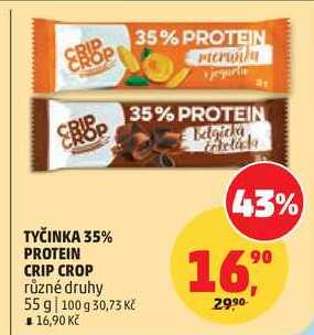 TYČINKA 35% PROTEIN CRIP CROP, 55 g