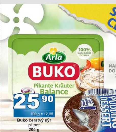Buko čerstvý sýr pikant 200 g 