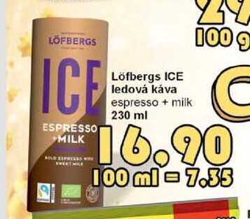 Löfbergs ICE ledová káva espresso + milk 230 ml