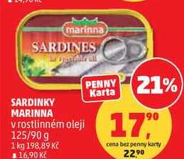 SARDINKY MARINNA, 125/90 g 