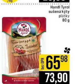 Handi Tyrol sušená kýty plátky 80 g