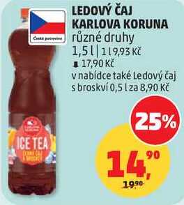 LEDOVÝ ČAJ KARLOVA KORUNA, 1,5 l 