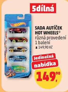SADA AUTÍČEK HOT WHEELS