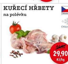 KUŘECÍ HŘBETY na polévku 1kg