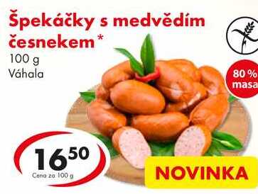 Špekáčky s medvědím česnekem, 100 g  