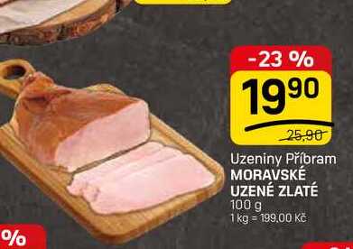 MORAVSKÉ UZENÉ ZLATÉ 100 g