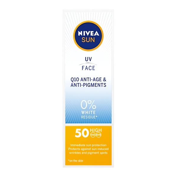Nivea Sun Q10 Anti-Age Pleťový krém na opalování OF 50